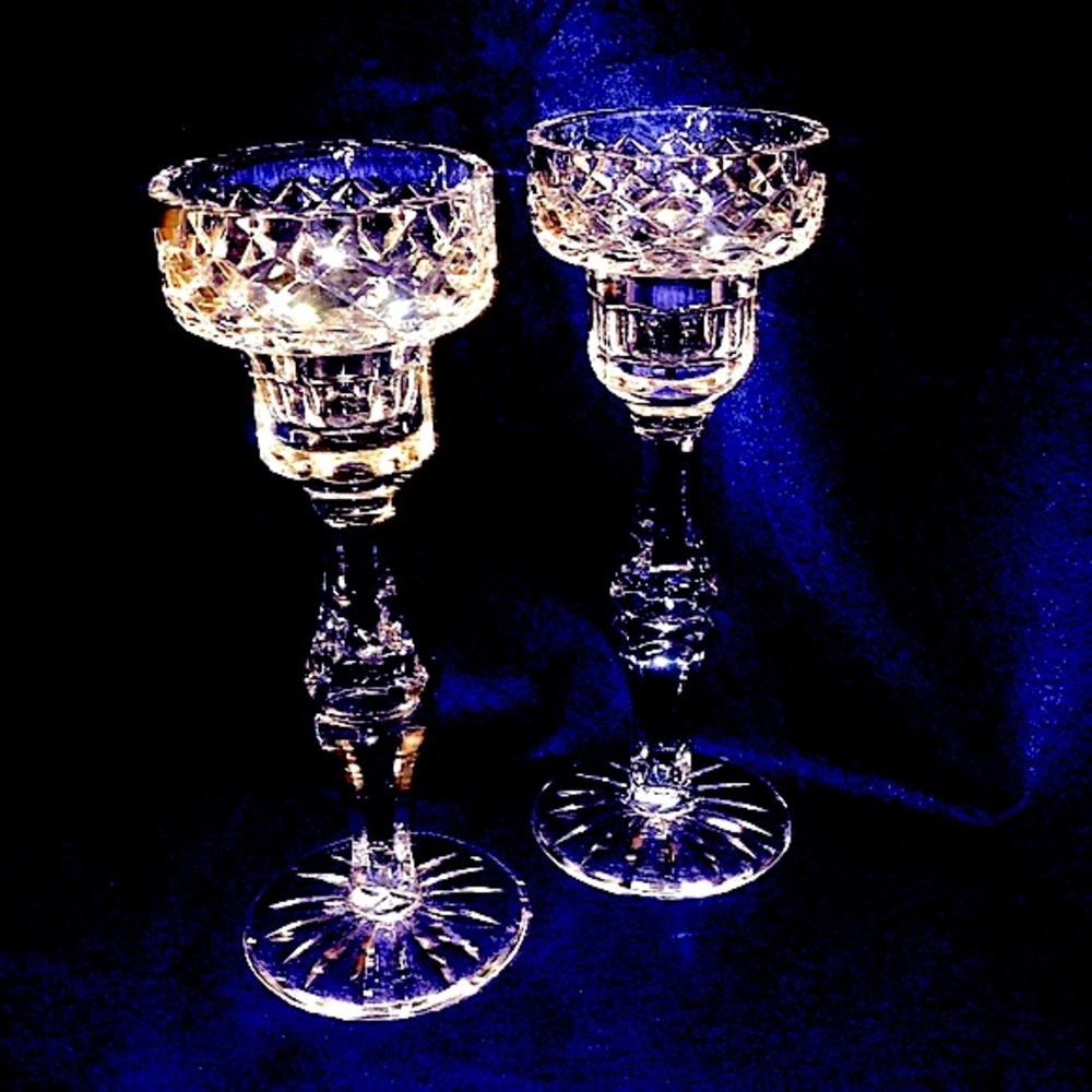 Tyrone Crystal Candleholders from Ireland